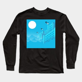 Blue Castle Long Sleeve T-Shirt